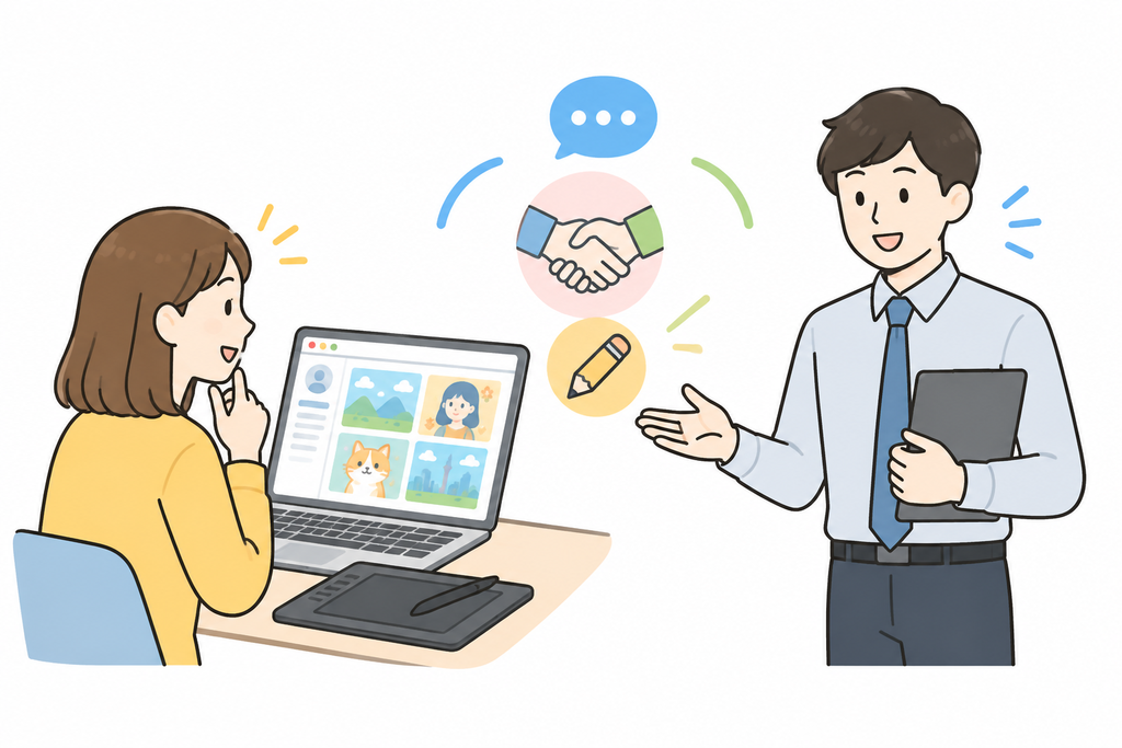 イラストレーター向けエージェントを利用する