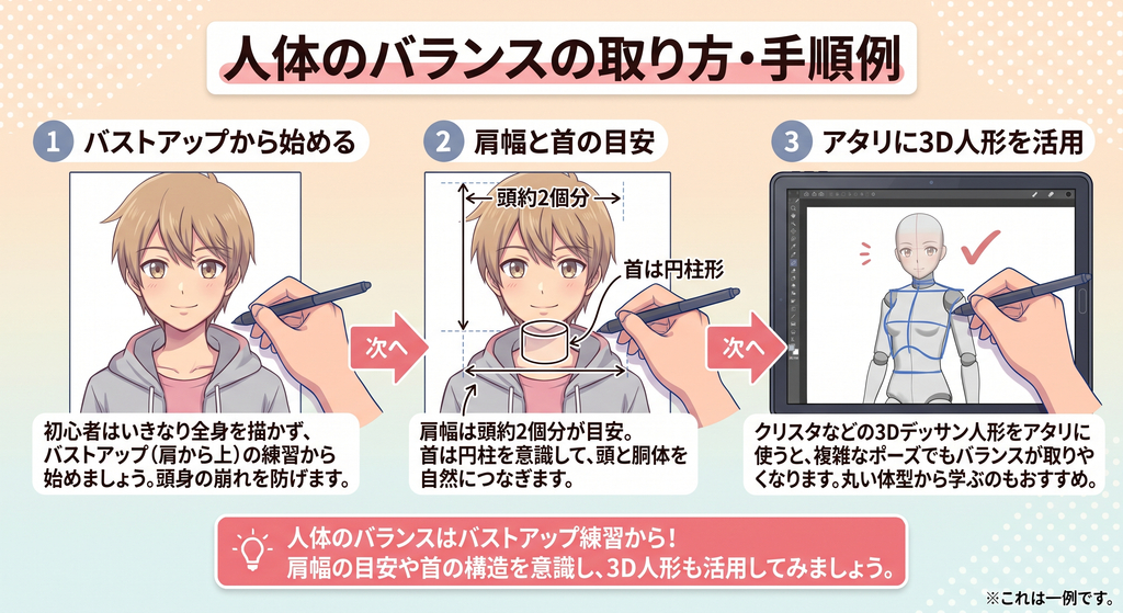 人体のバランスの取り方