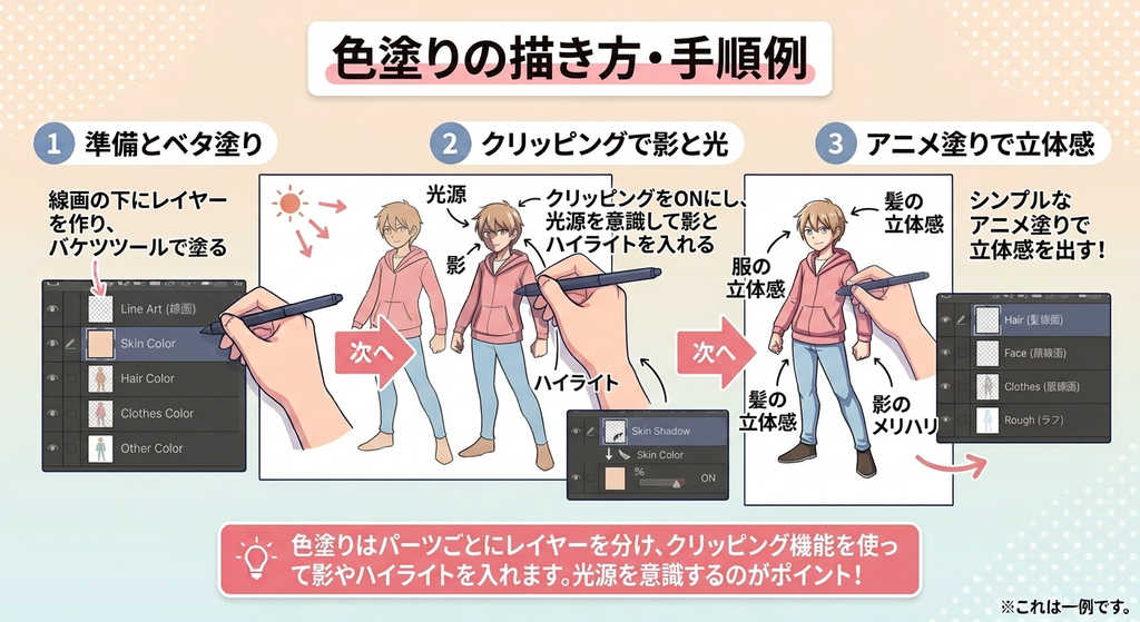 色塗り